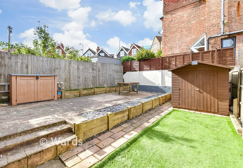 Rear Garden - Radnor Park Road, Folkestone, Kent - Wards of Kent