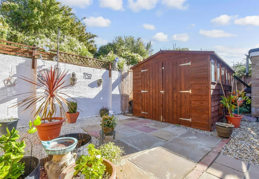 Rear Garden - Blackburn Road, Greenhill, Herne Bay, Kent - Wards of Kent