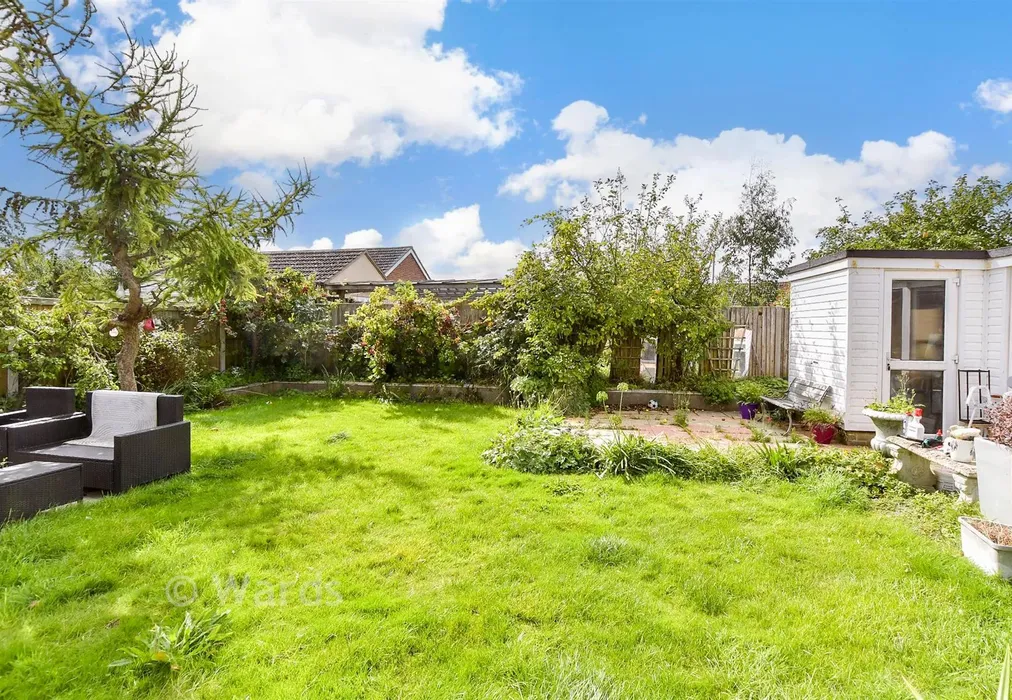 Rear Garden - Dunstall Close, St Marys Bay, Romney Marsh, Kent - Wards of Kent