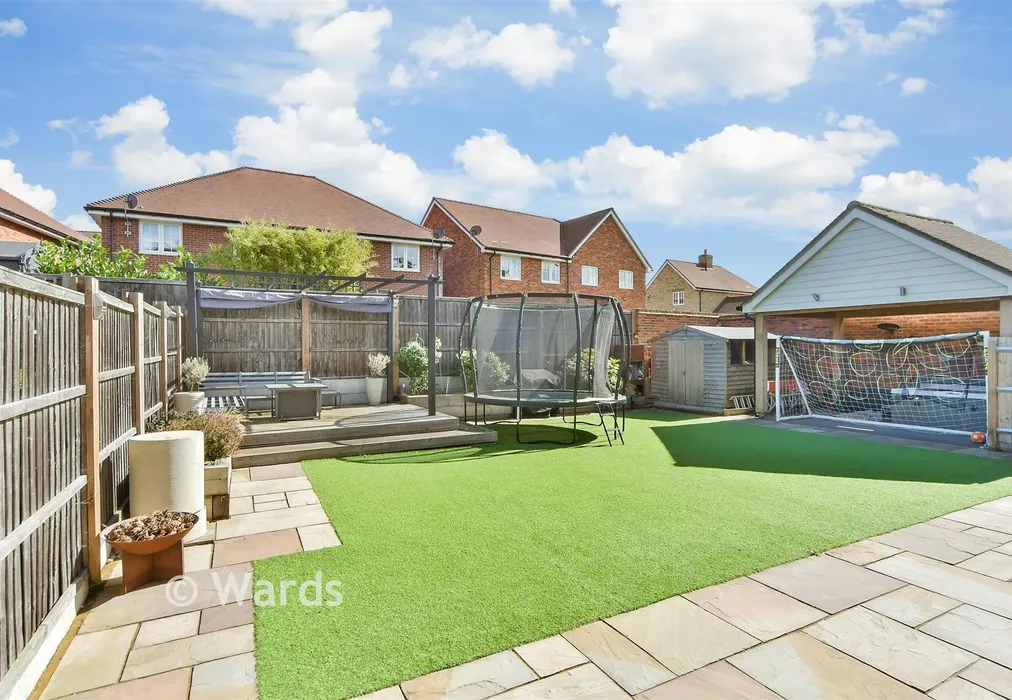 Rear Garden - Lancefield Drive, Faversham, Faversham, Kent - Wards of Kent