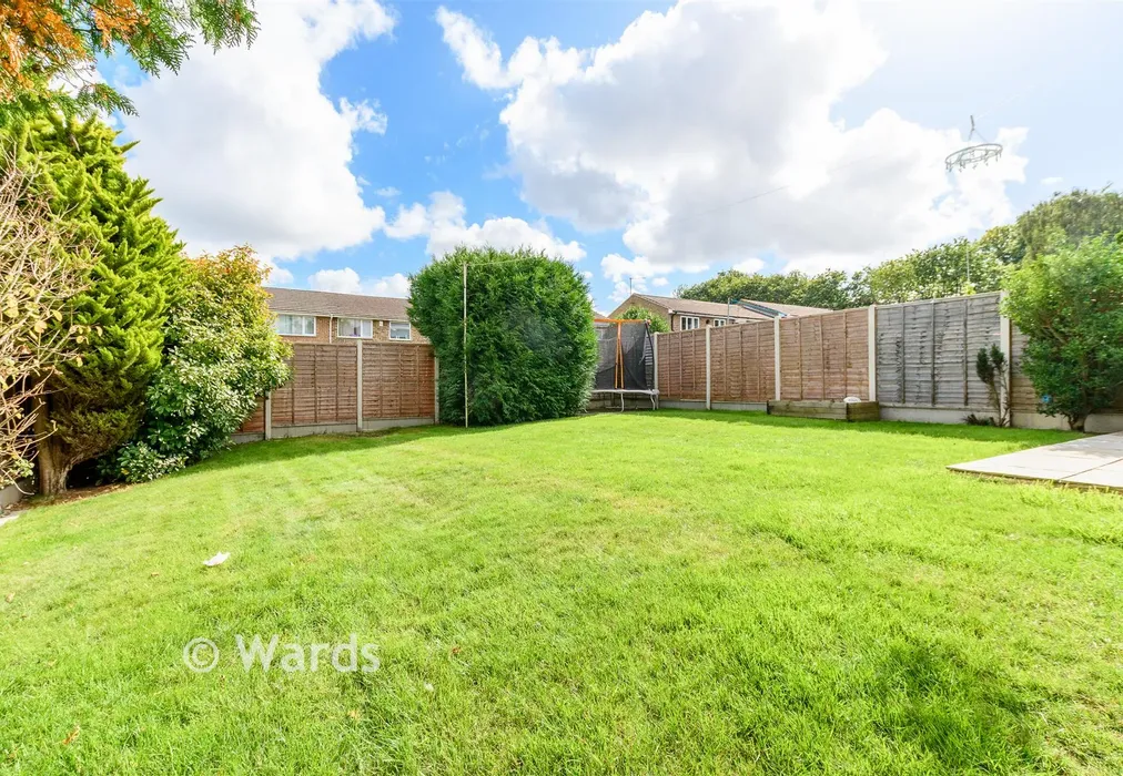 Rear Garden - Courtfield Avenue, Lordswood, Chatham, Kent - Wards of Kent