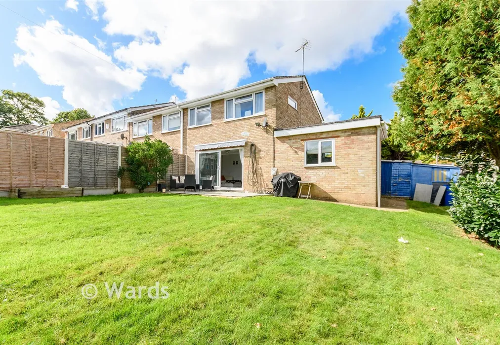 Rear Elevation - Courtfield Avenue, Lordswood, Chatham, Kent - Wards of Kent