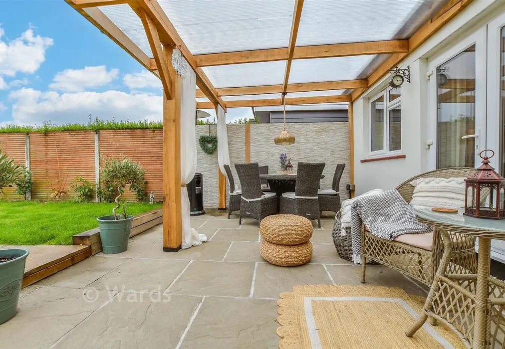Patio / Decking - Brook Lane Cottages, Sellindge, Ashford, Kent - Wards of Kent