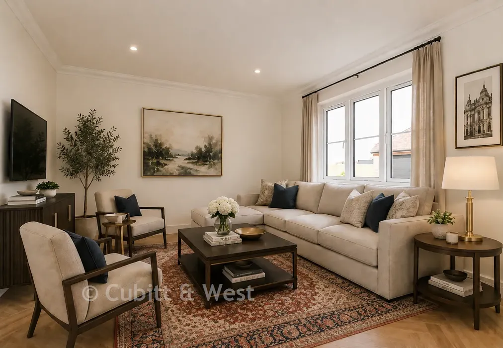 Living Room - The Orchards, Primrose Drive, Ridgewood, Uckfield, East Sussex - Wards of Kent