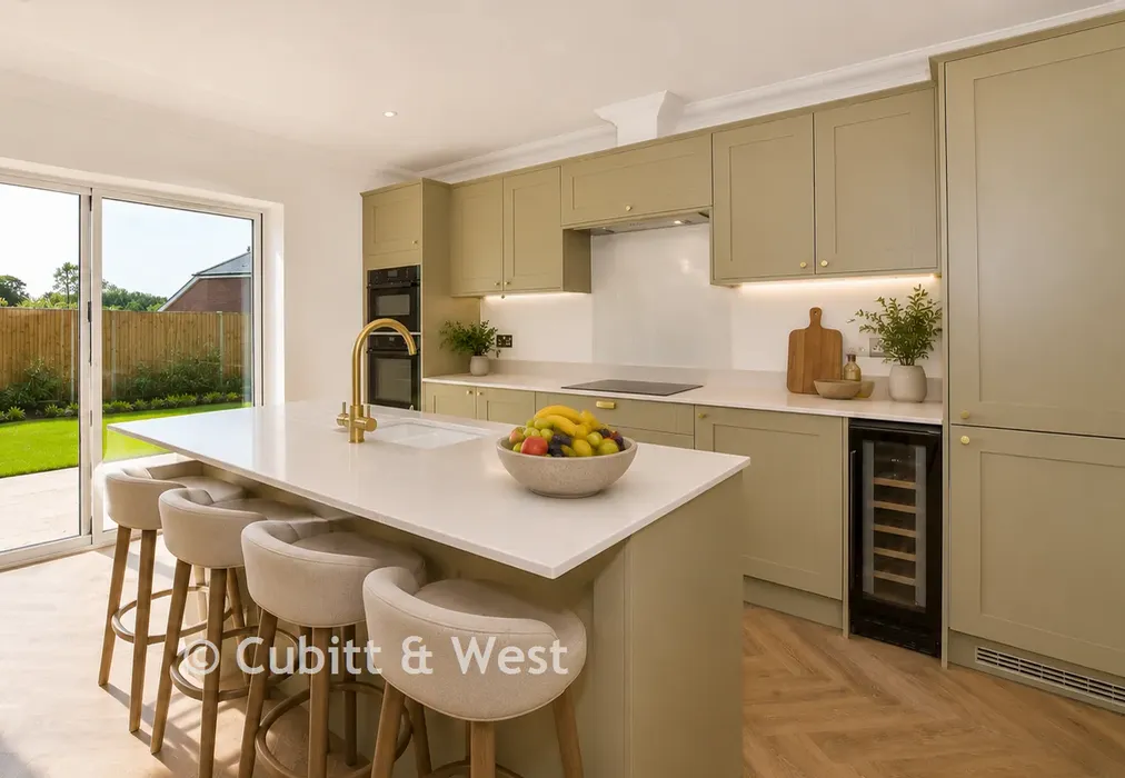Kitchen - The Orchards, Primrose Drive, Ridgewood, Uckfield, East Sussex - Wards of Kent