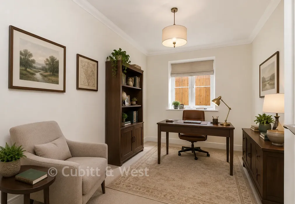 Bedroom 3 / Study - The Orchards, Primrose Drive, Ridgewood, Uckfield, East Sussex - Wards of Kent