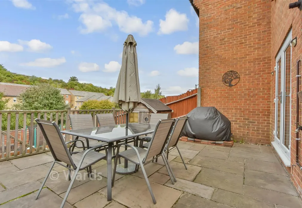 Rear Garden - Brenzett Close, Walderslade, Chatham, Kent - Wards of Kent