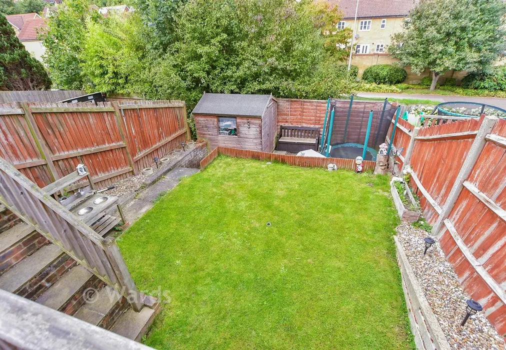 Rear Garden - Brenzett Close, Walderslade, Chatham, Kent - Wards of Kent