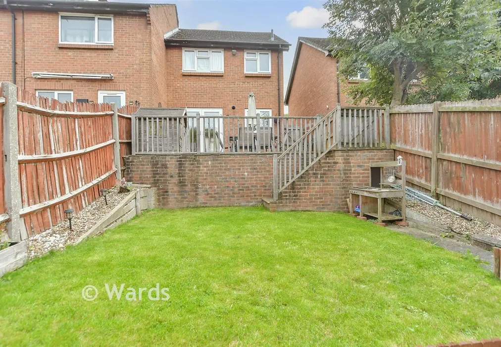 Rear Garden - Brenzett Close, Walderslade, Chatham, Kent - Wards of Kent