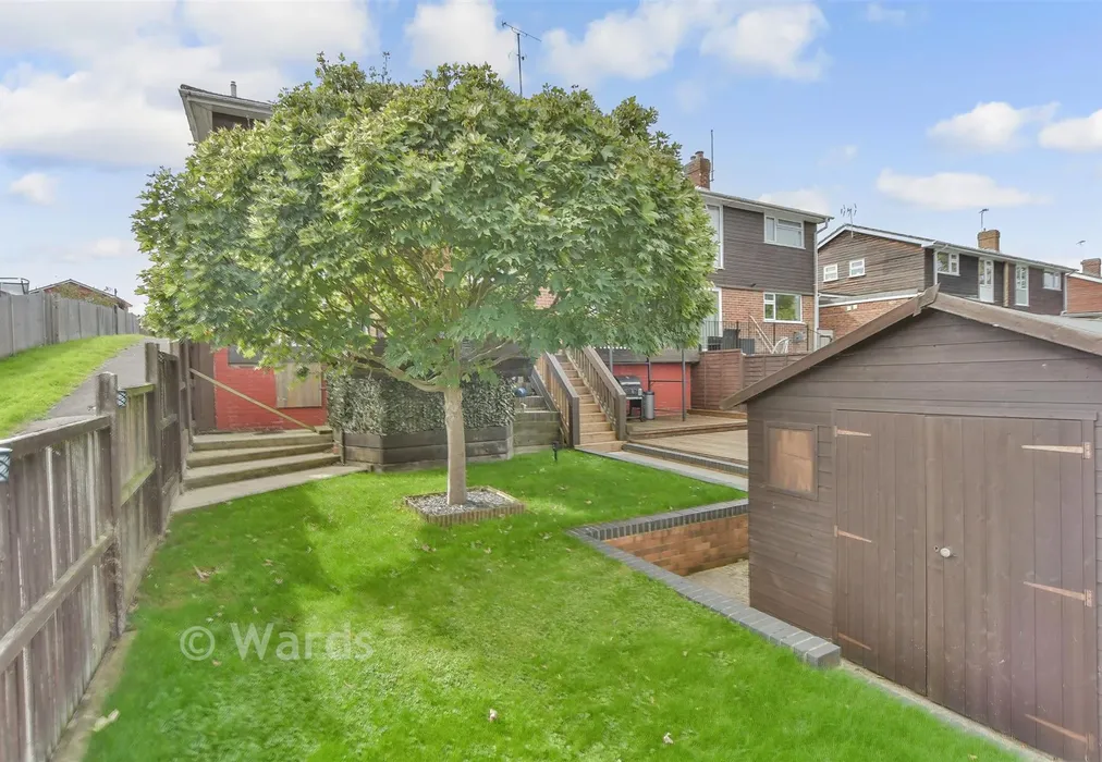 Rear Garden - Hallwood Close, Parkwood, Gillingham, Kent - Wards of Kent