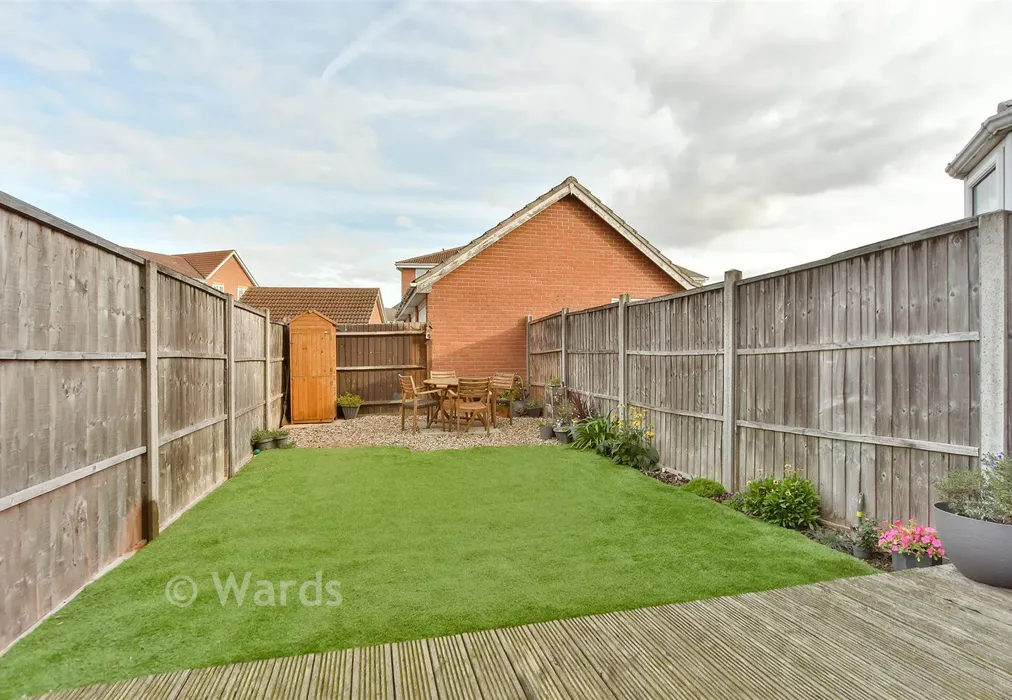 Rear Garden - Island Way East, St Marys Island, Chatham, Kent - Wards of Kent