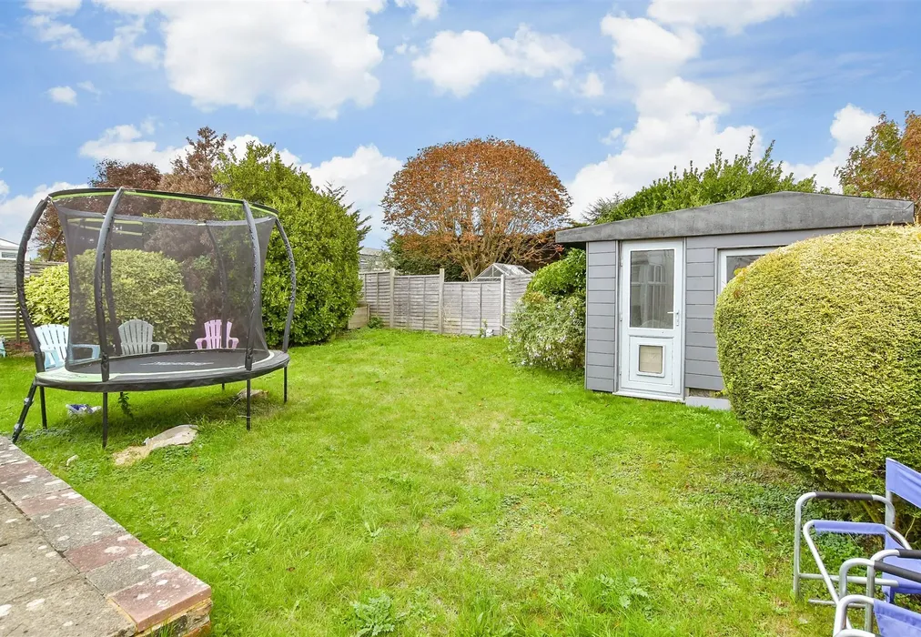 Rear Garden - Downsview Avenue, Woodingdean, Brighton, East Sussex - Wards of Kent