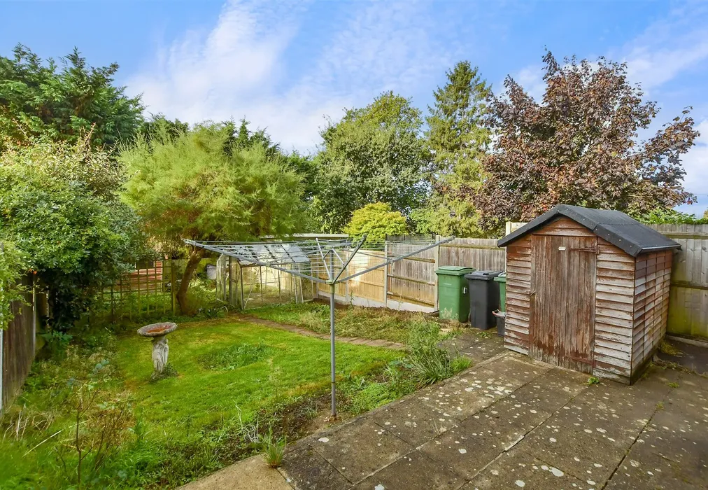 Rear Garden - Knowle Road, Penenden Heath, Maidstone, Kent - Wards of Kent