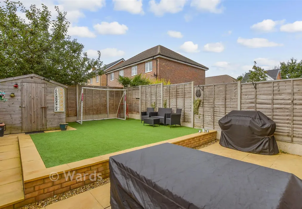 Rear Garden - St. Lawrence Crescent, Coxheath, Maidstone, Kent - Wards of Kent