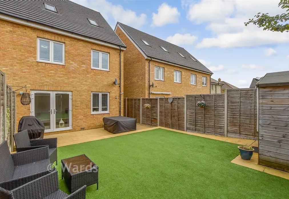 Rear Elevation - St. Lawrence Crescent, Coxheath, Maidstone, Kent - Wards of Kent