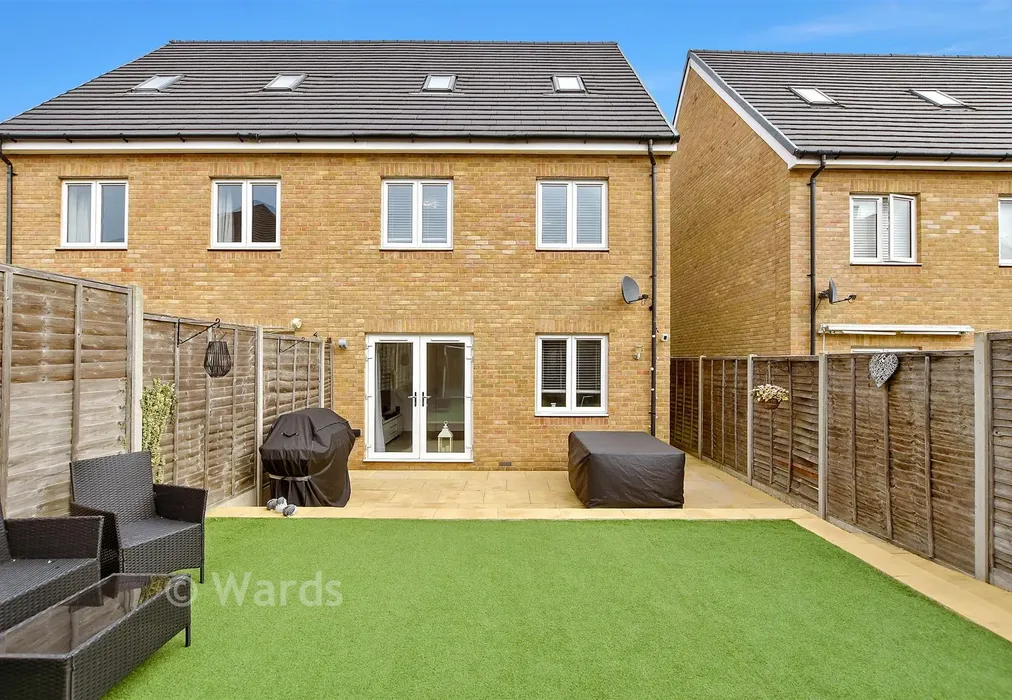 Rear Elevation - St. Lawrence Crescent, Coxheath, Maidstone, Kent - Wards of Kent