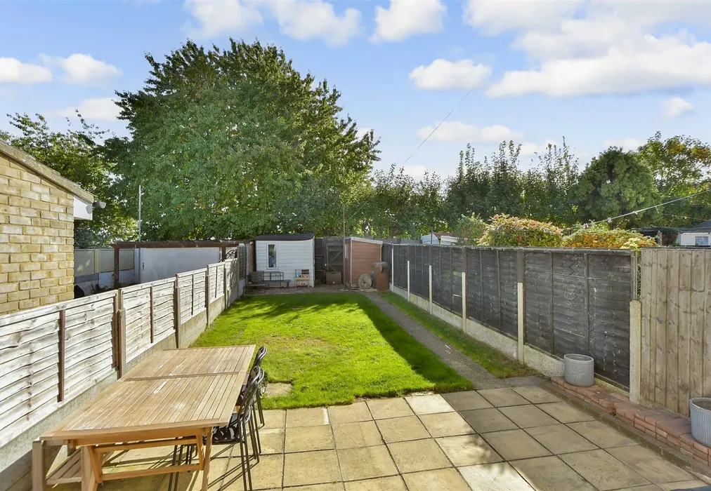 Rear Garden - Blenheim Avenue, Chatham, Kent - Wards of Kent
