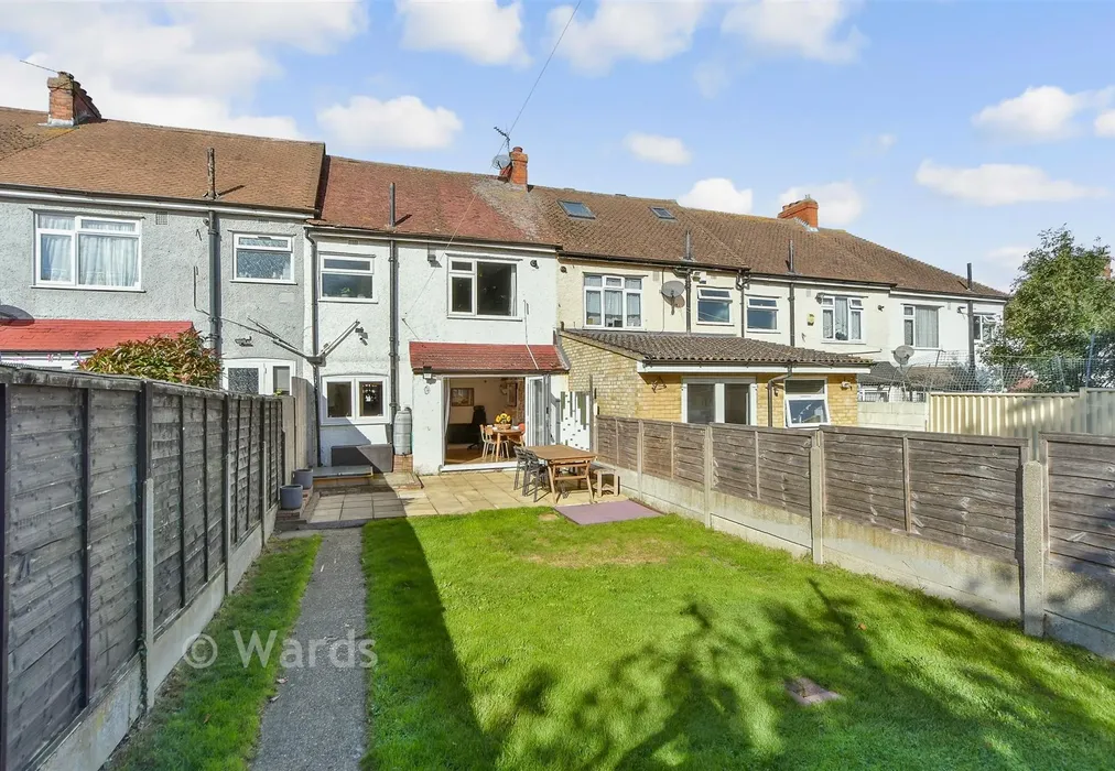 Rear Garden - Blenheim Avenue, Chatham, Kent - Wards of Kent