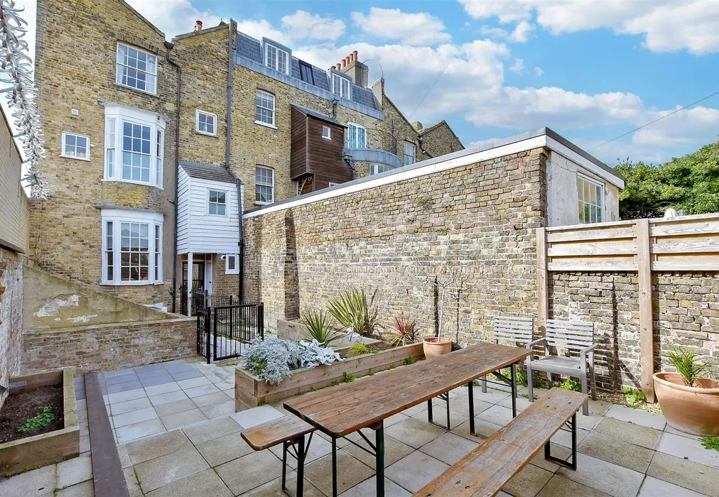 Rear Garden - Zion Place, Margate, Kent - Wards of Kent