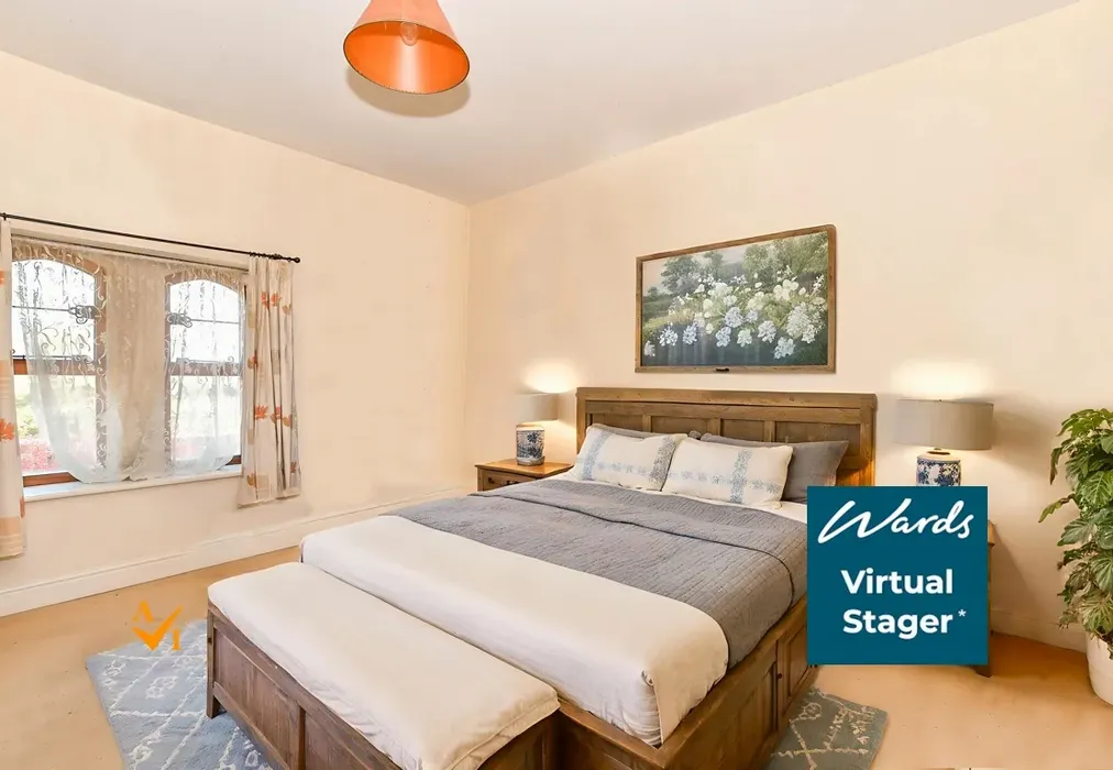 Bedroom 1 (Farmhouse style) - Old School, Brenzett, Romney Marsh, Kent - Wards of Kent