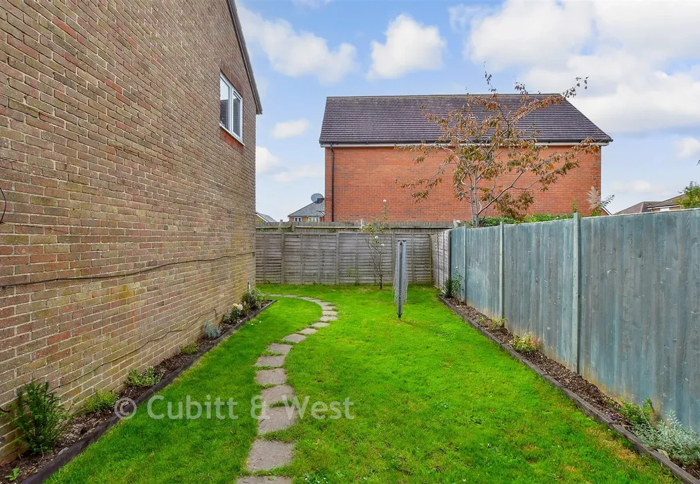 Rear Garden - Churchwood Drive, Tangmere, Chichester, West Sussex - Wards of Kent