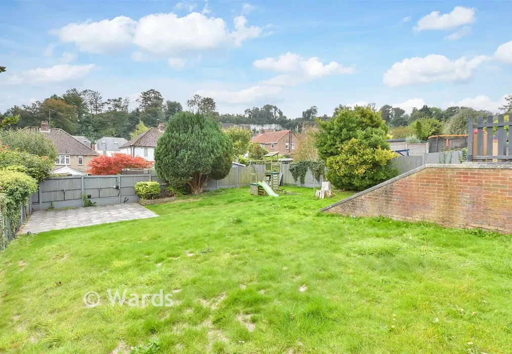 Rear Garden - Coxhill Gardens, River, Dover, Kent - Wards of Kent
