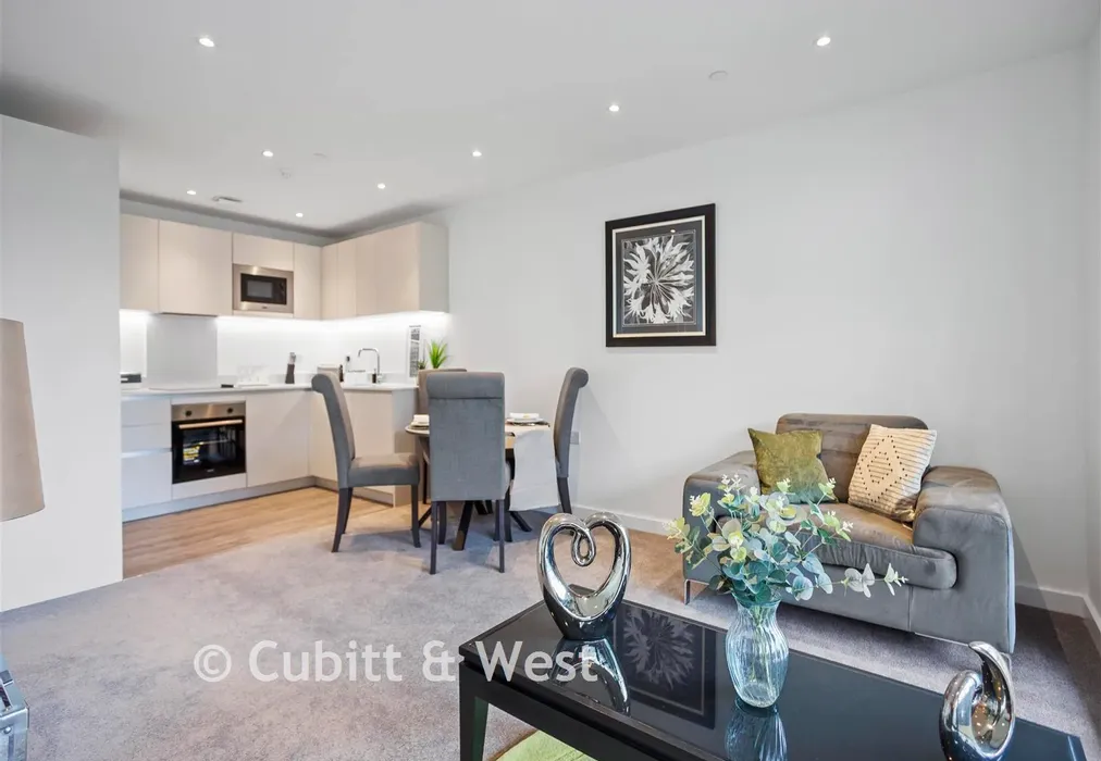 Living/Kitchen - Albion Yard, Brook Road, Redhill, Surrey - Wards of Kent