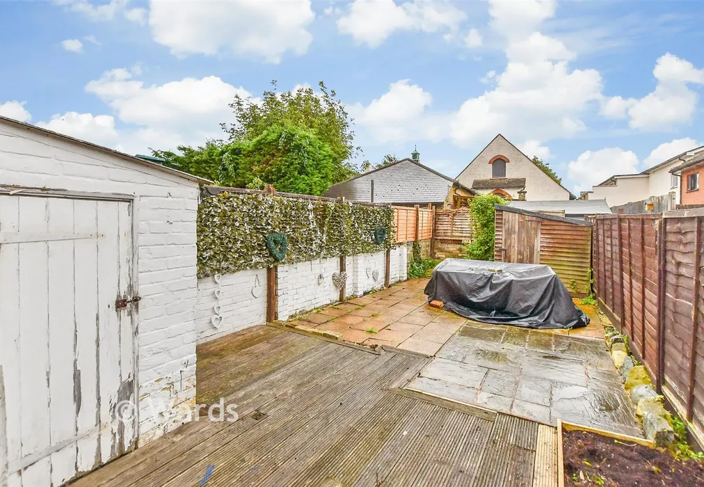 Rear Garden - Varnes Street, Eccles, Aylesford, Kent - Wards of Kent