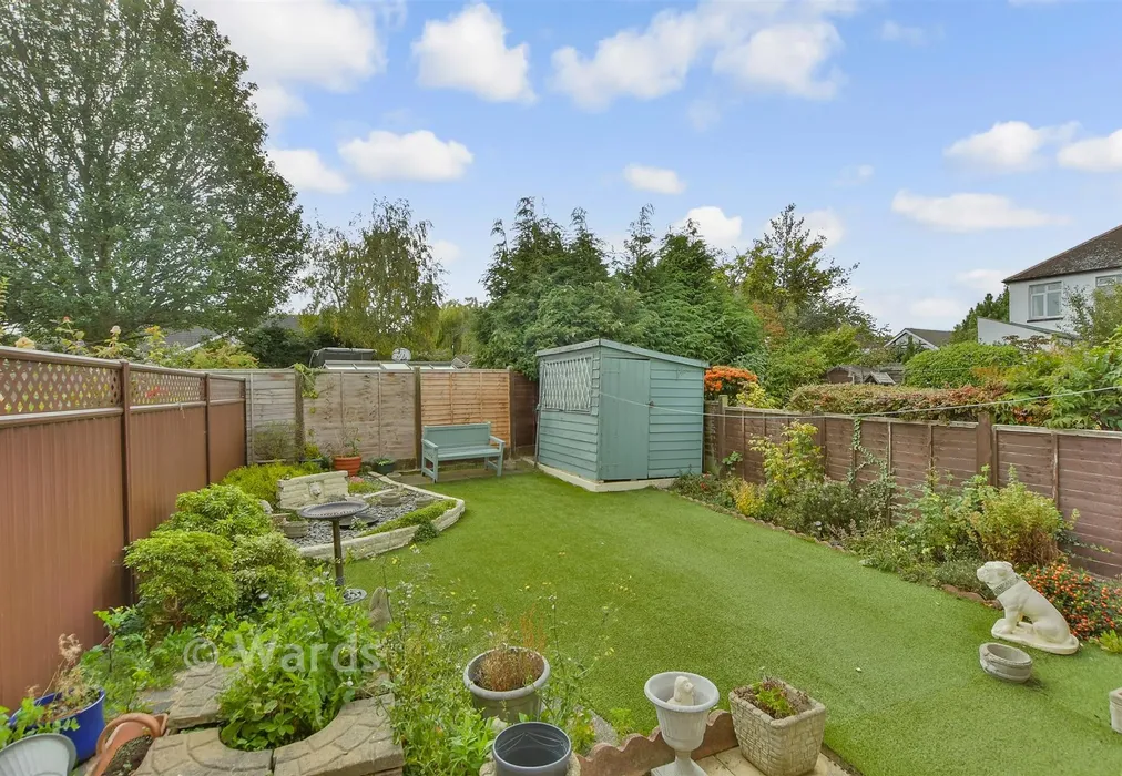 Rear Garden - Wilmington Way, Gillingham, Kent - Wards of Kent