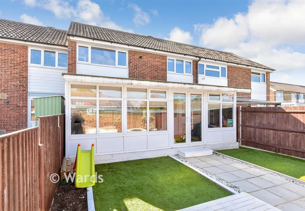 Rear Elevation - Mallard Way, Lower Stoke, Rochester, Kent - Wards of Kent