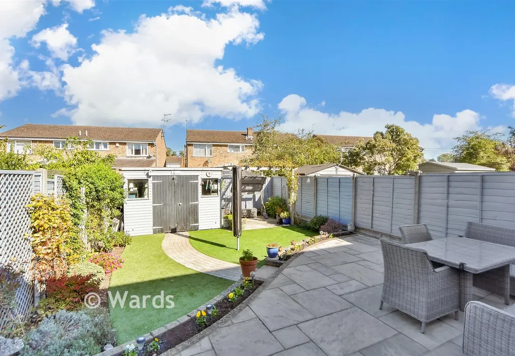 Rear Garden - Judd Road, Faversham, Kent - Wards of Kent