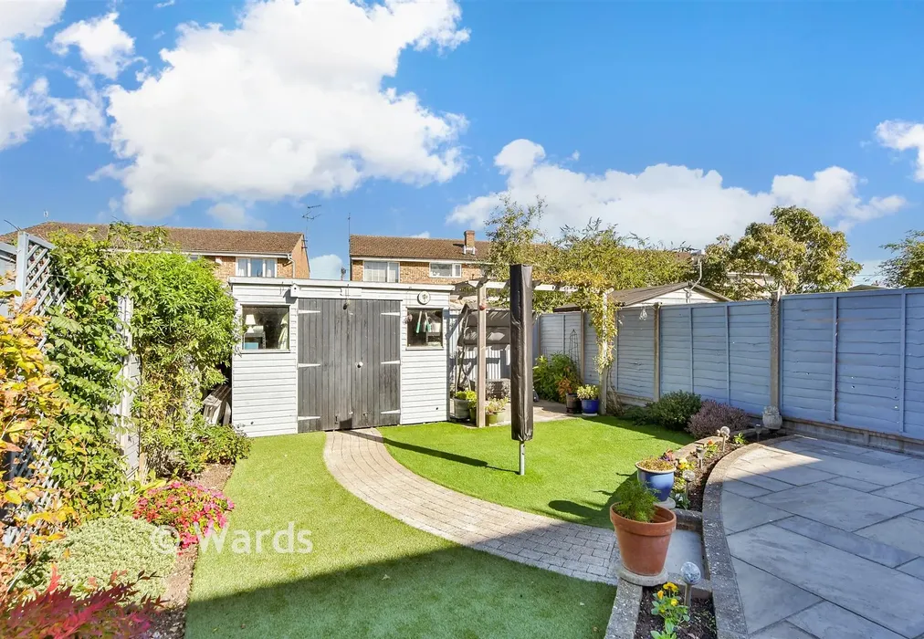 Rear Garden - Judd Road, Faversham, Kent - Wards of Kent