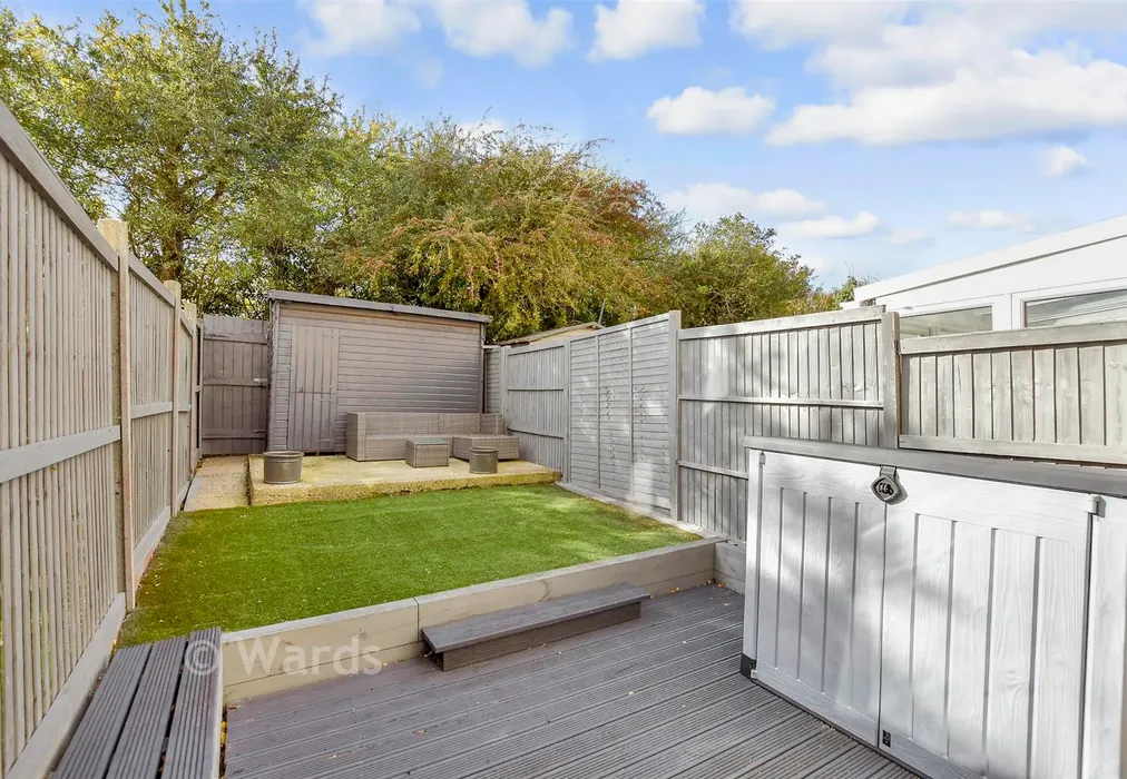 Rear Garden - Anne Boleyn Close, Eastchurch, Sheerness, Kent - Wards of Kent
