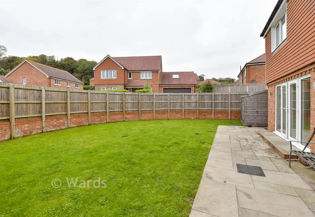 Rear Garden (Original) - Lower Road, Temple Ewell, Dover, Kent - Wards of Kent