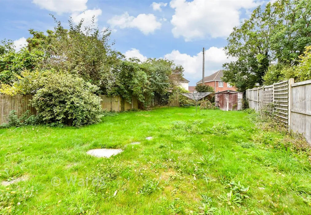 Rear Garden - Chaucer Road, Elvington, Dover, Kent - Wards of Kent