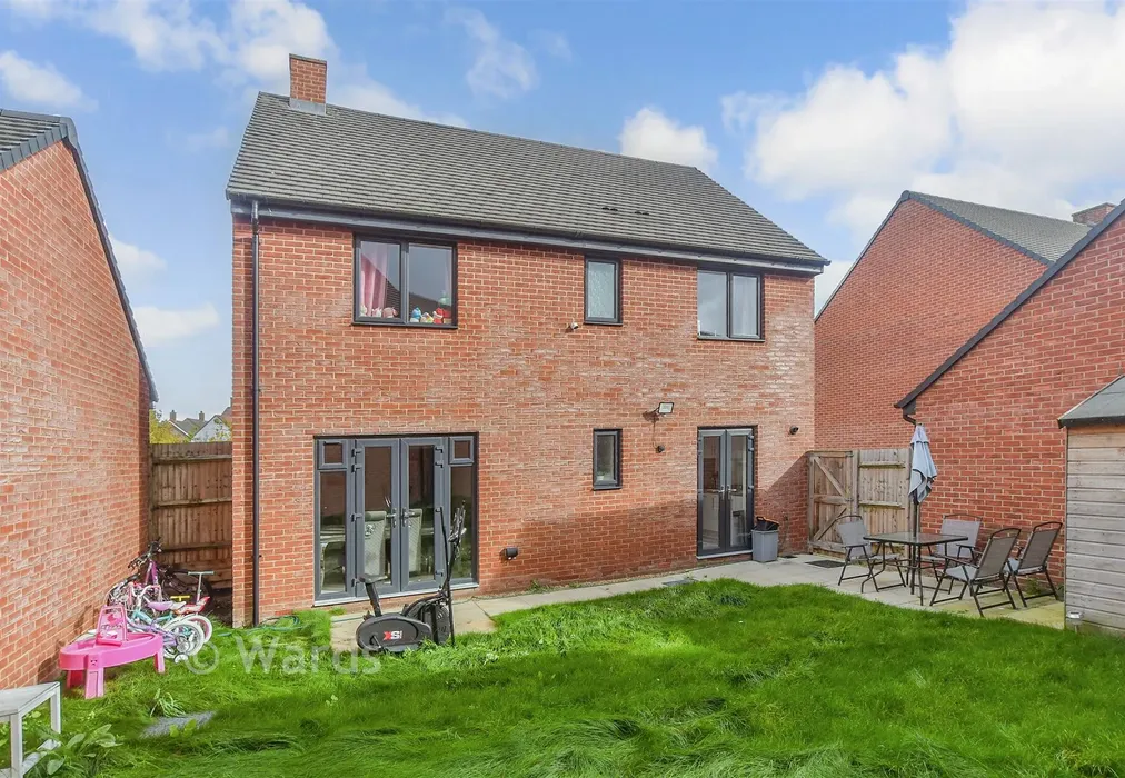 Rear Elevation - Paddock Close, Kingsnorth, Ashford, Kent - Wards of Kent
