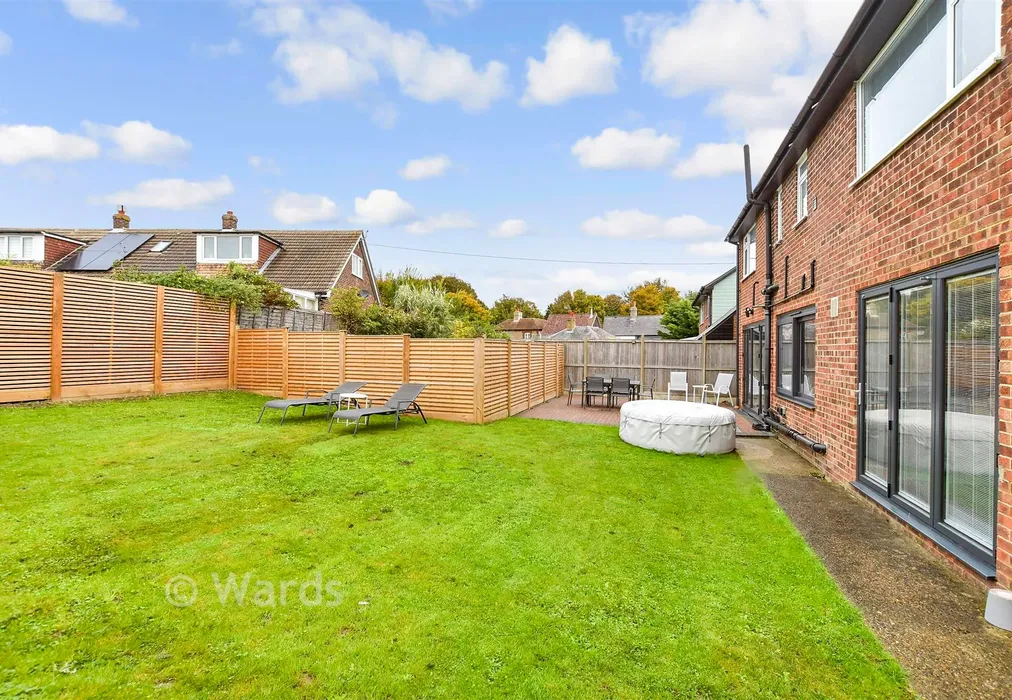 Rear Garden - Dover Road, Deal, Kent - Wards of Kent