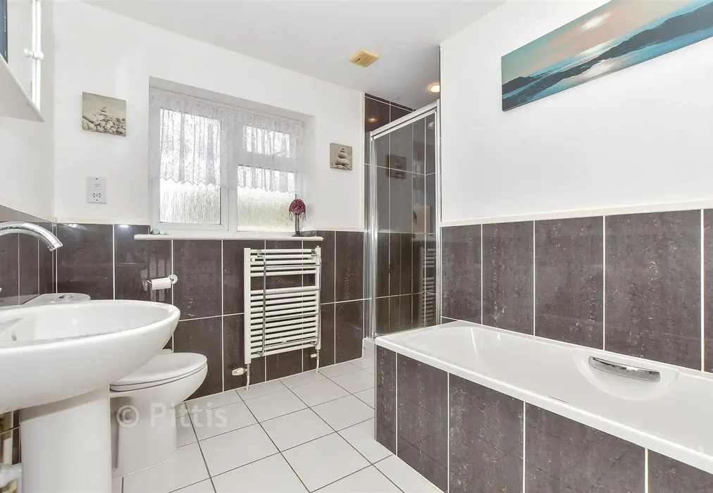 Bathroom - Granville Rise, Totland Bay, Isle of Wight - Wards of Kent