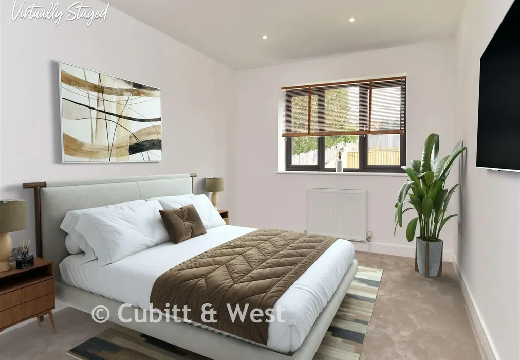 Bedroom 2 Staged - The Ridgway, Woodingdean, Brighton, East Sussex - Wards of Kent