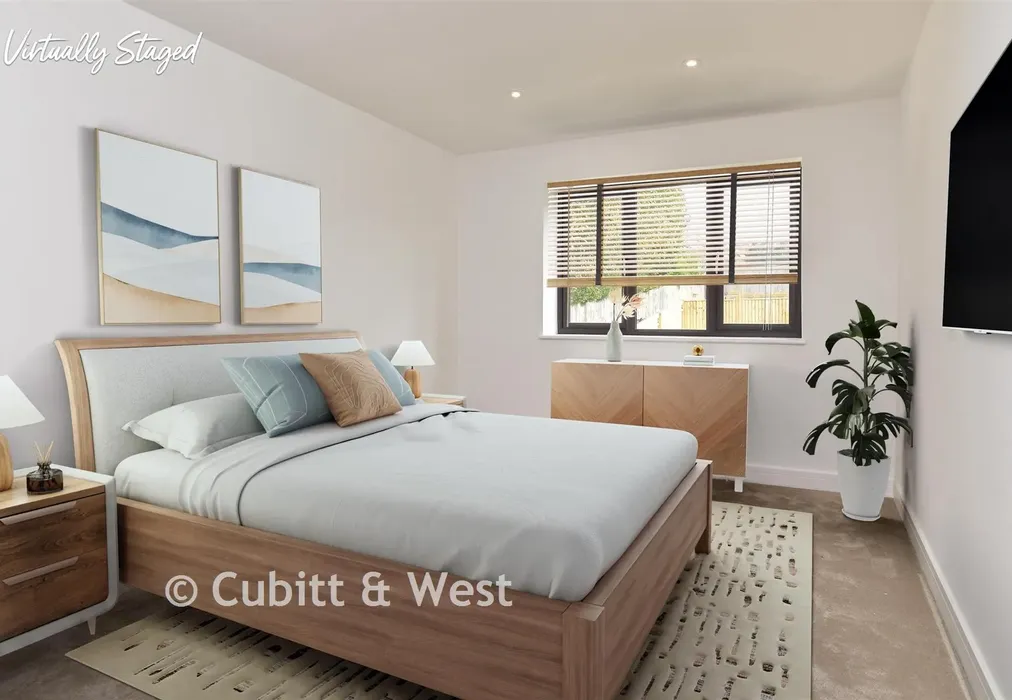 Bedroom 2 Staged - The Ridgway, Woodingdean, Brighton, East Sussex - Wards of Kent