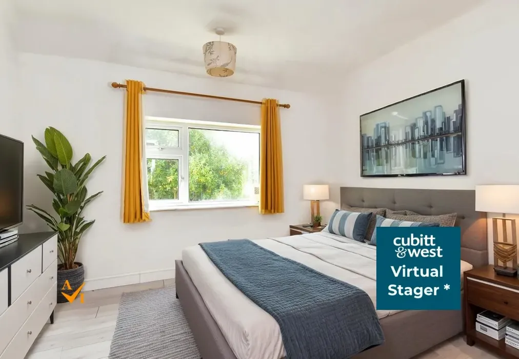 Bedroom 1 (Modern style) - Stanstead Crescent, Woodingdean, Brighton, East Sussex - Wards of Kent