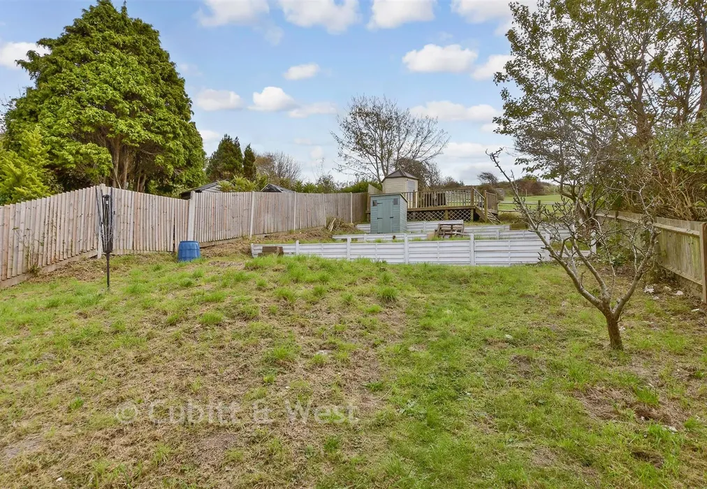 Rear Garden - Stanstead Crescent, Woodingdean, Brighton, East Sussex - Wards of Kent