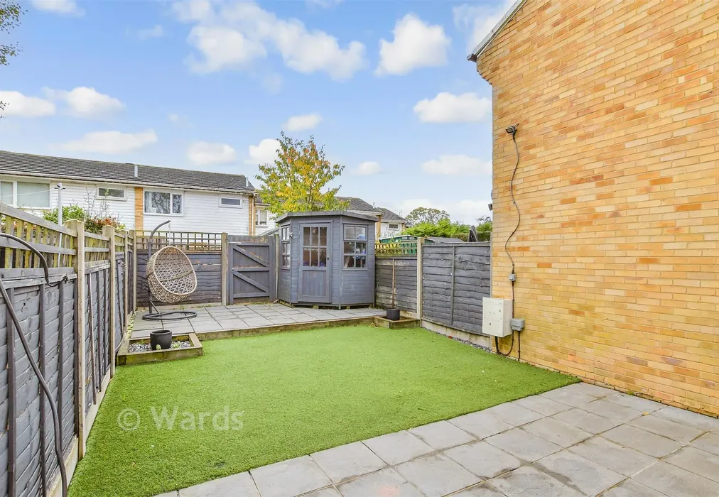 Rear Garden - Thorpe Walk, Parkwood, Gillingham, Kent - Wards of Kent