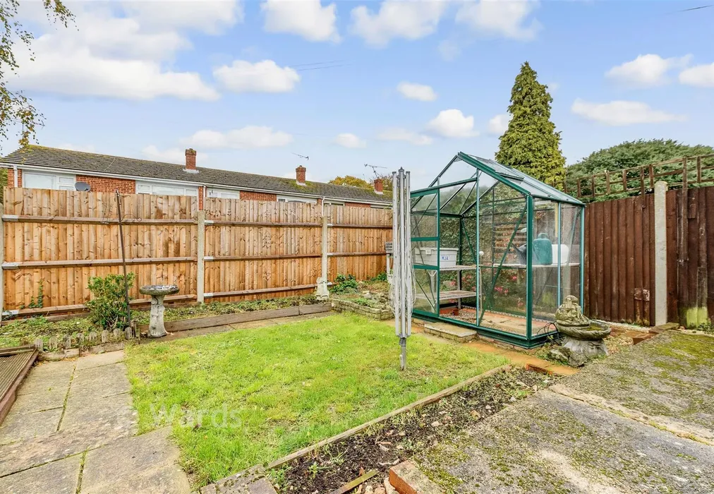 Rear Garden - Fane Way, Parkwood, Gillingham, Kent - Wards of Kent