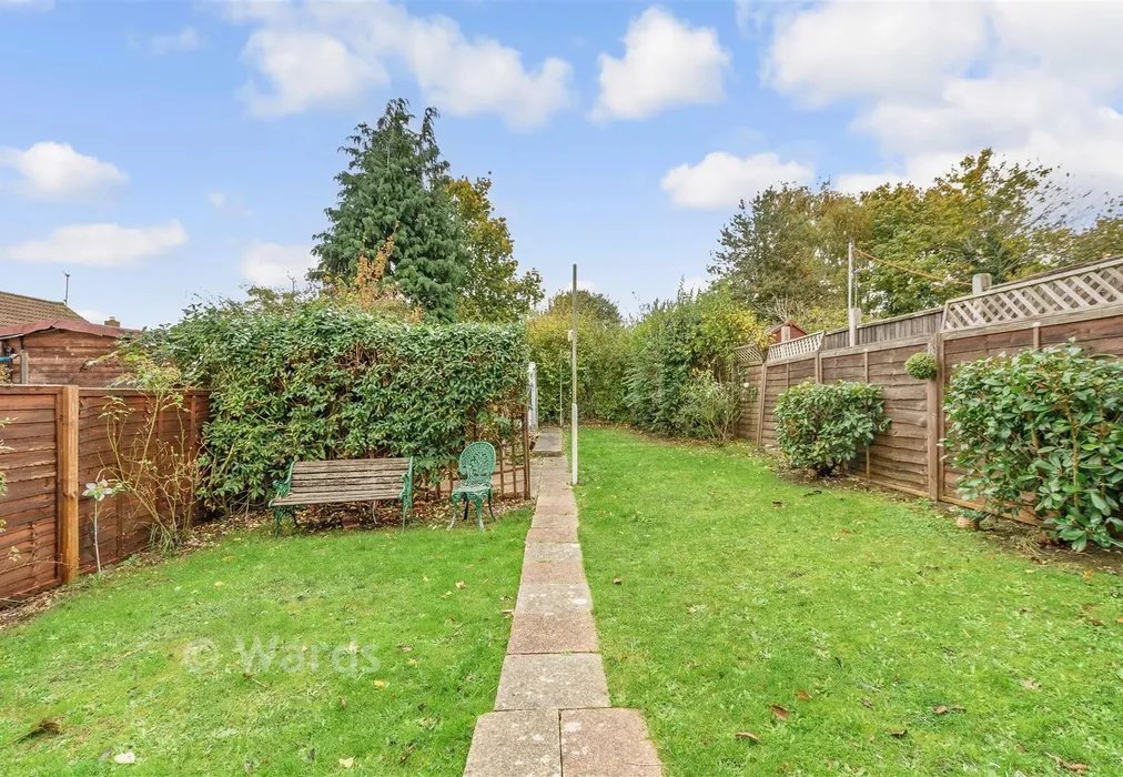 Rear Garden - Patrixbourne Avenue, Twydall, Gillingham, Kent - Wards of Kent