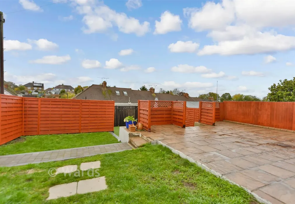 Rear Garden - Central Park Gardens, Chatham, Kent - Wards of Kent