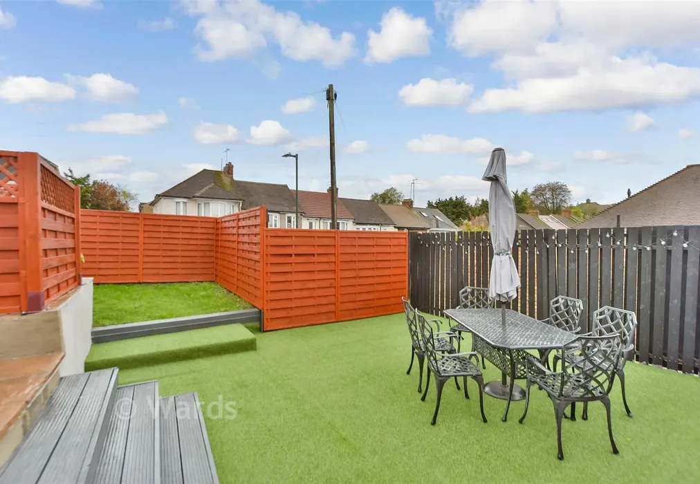 Rear Garden - Central Park Gardens, Chatham, Kent - Wards of Kent