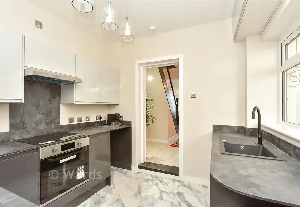 Kitchen - Alsager Avenue, Queenborough, Kent - Wards of Kent