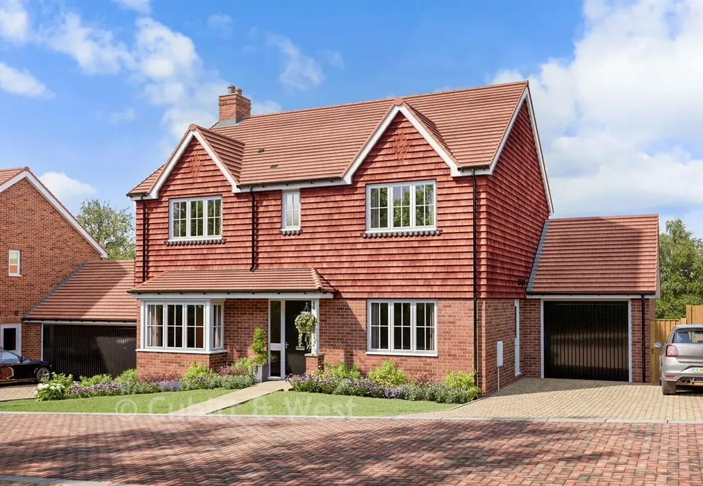 Front - Broadstone Crescent, Braeburn Fields, Crowborough, East Sussex - Wards of Kent