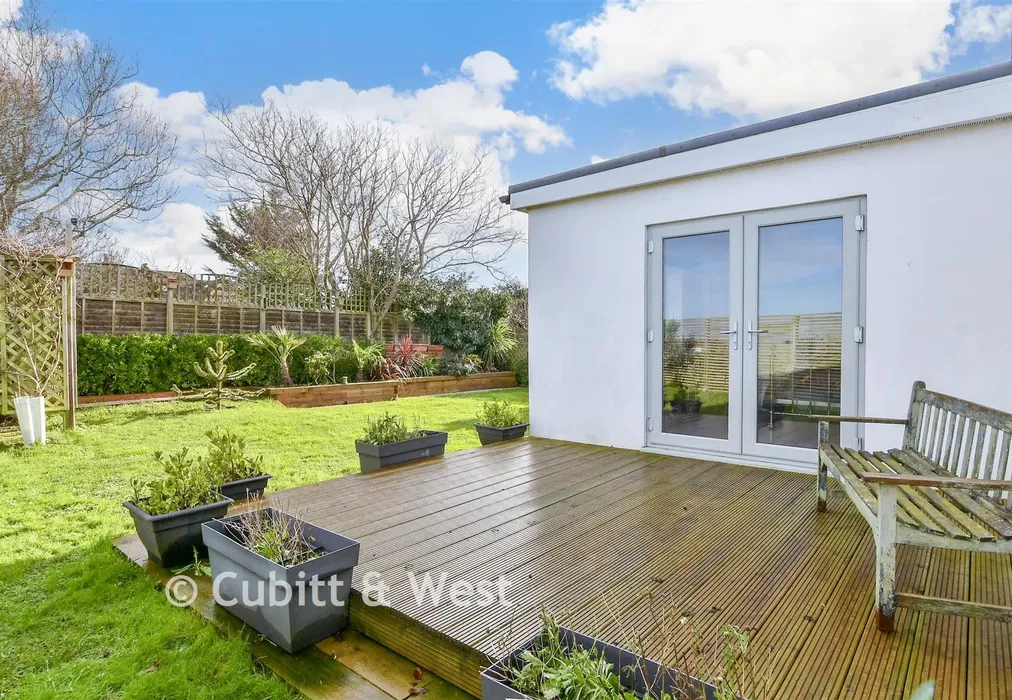 Patio / Decking - Downsview Avenue, Woodingdean, Brighton, East Sussex - Wards of Kent